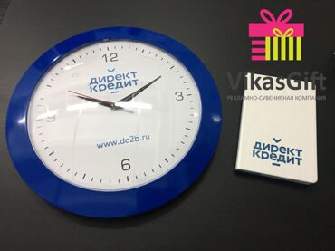 Набор часы с блокнотом Директ Кредит